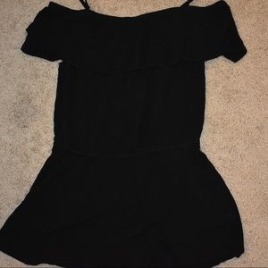 Black off the shoulder Romper
